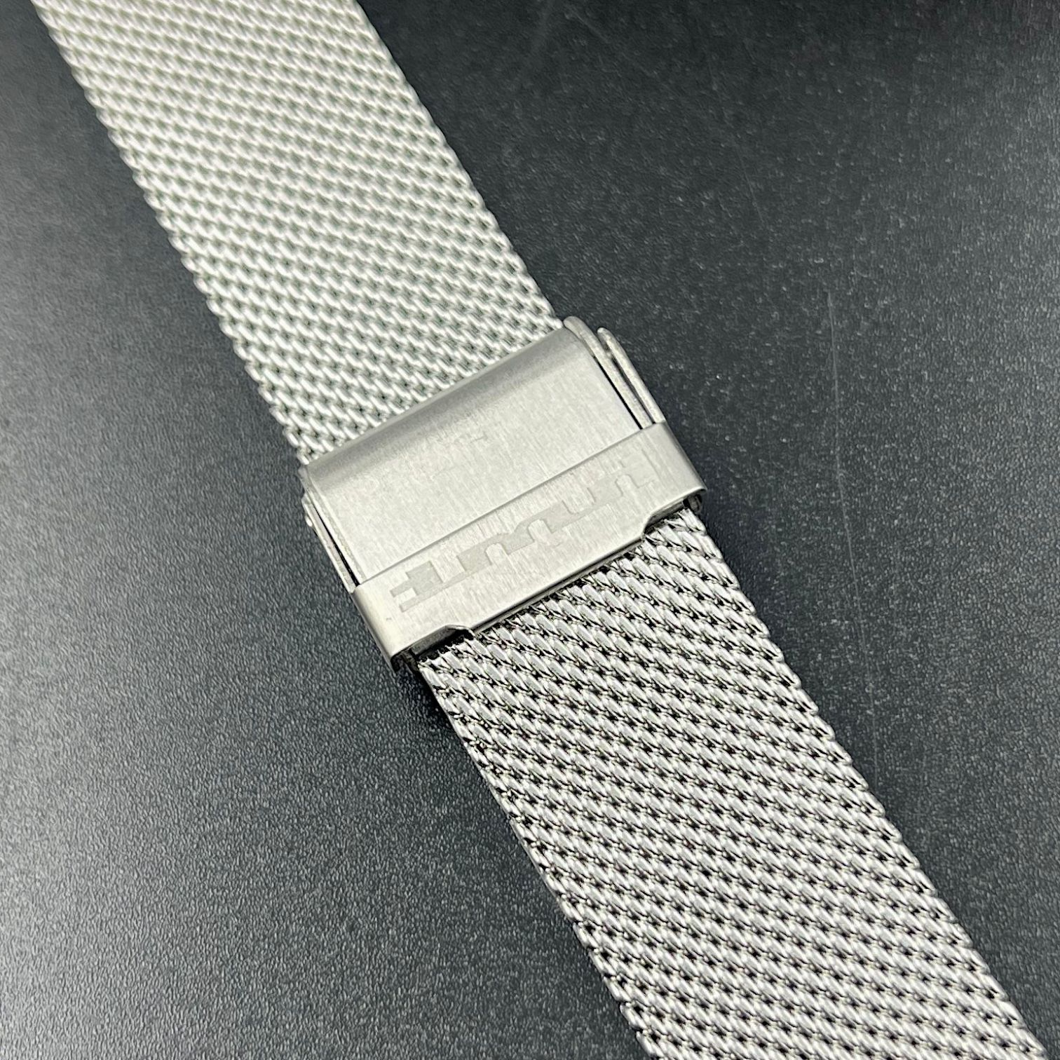 [18mm] Mesh Bracelet Chain Silver Stainless Steel (HMT)