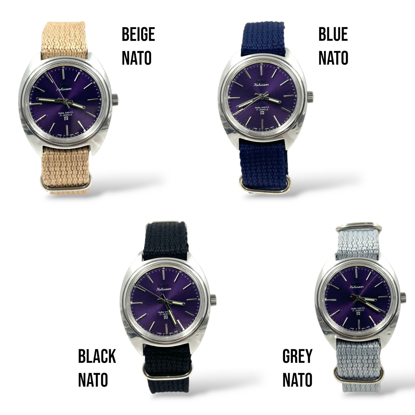 HMT Kohinoor - Ice Blue (Mechanical Hand Winding)