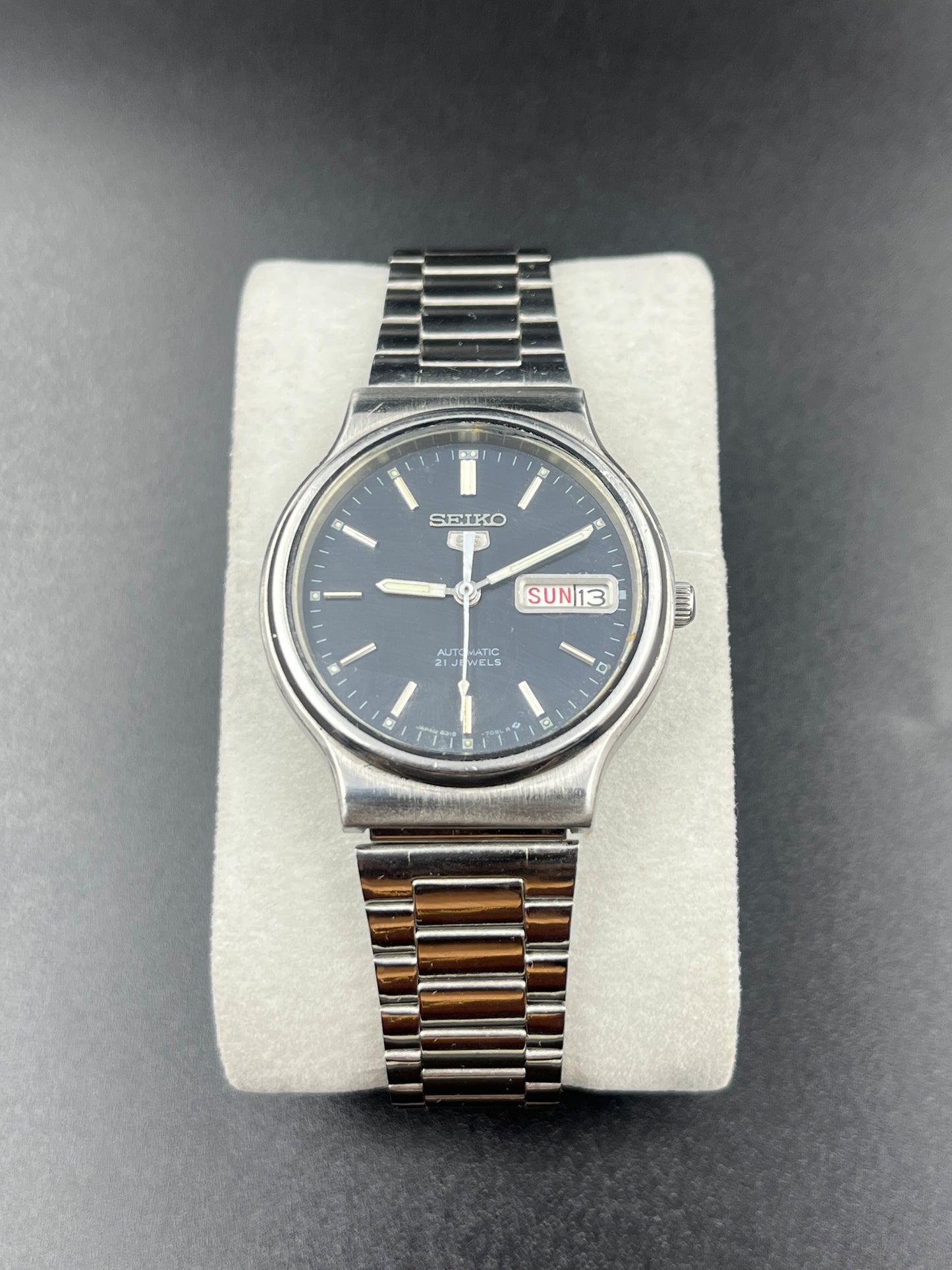 Vintage Seiko 5 Blue tone Automatic Cal.6319