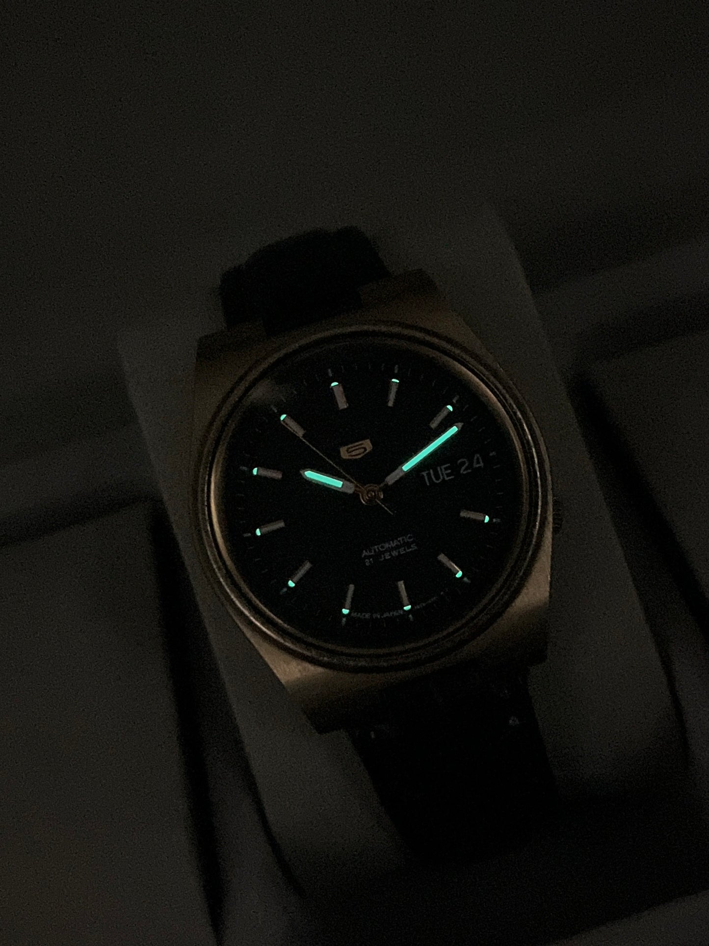 Seiko 5 Automatic Black & Gold SNXM20J5