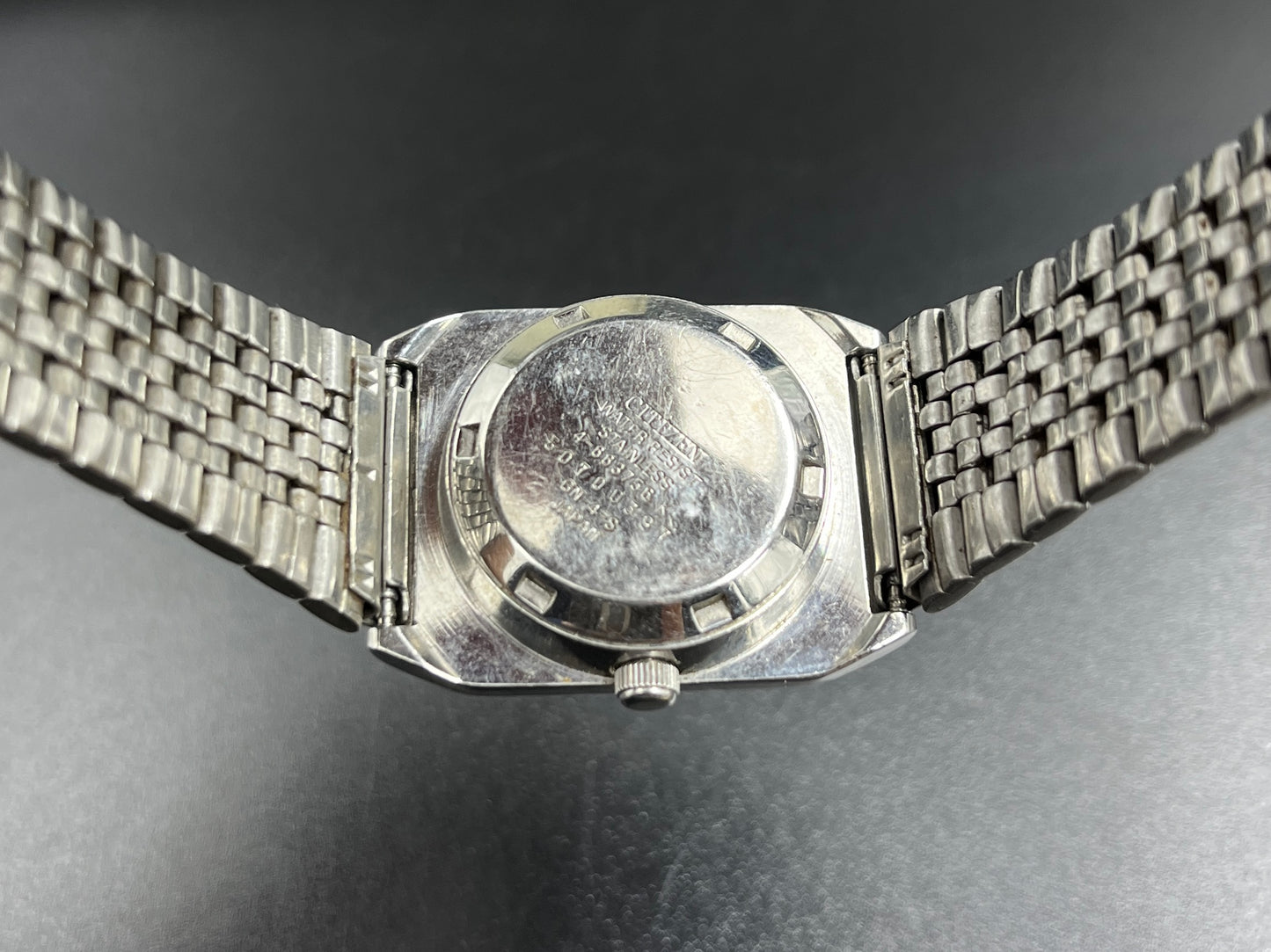 Vintage Citizen Automatic Tank Shape Dark Tone