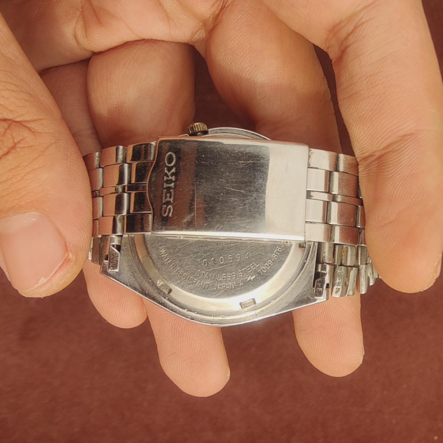 Vintage Pre-owned Seiko 5 Purple
