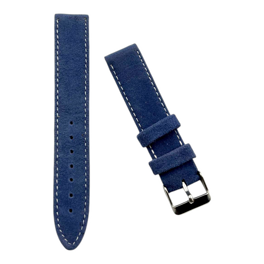[18 mm] Suede Strap - Blue
