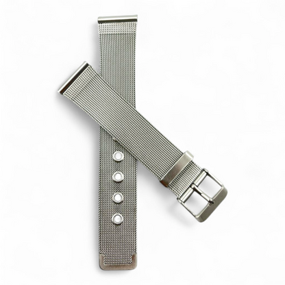 [18mm] Mesh Bracelet  Chain - Silver Stainless Steel (AVERAGE QUALITY)