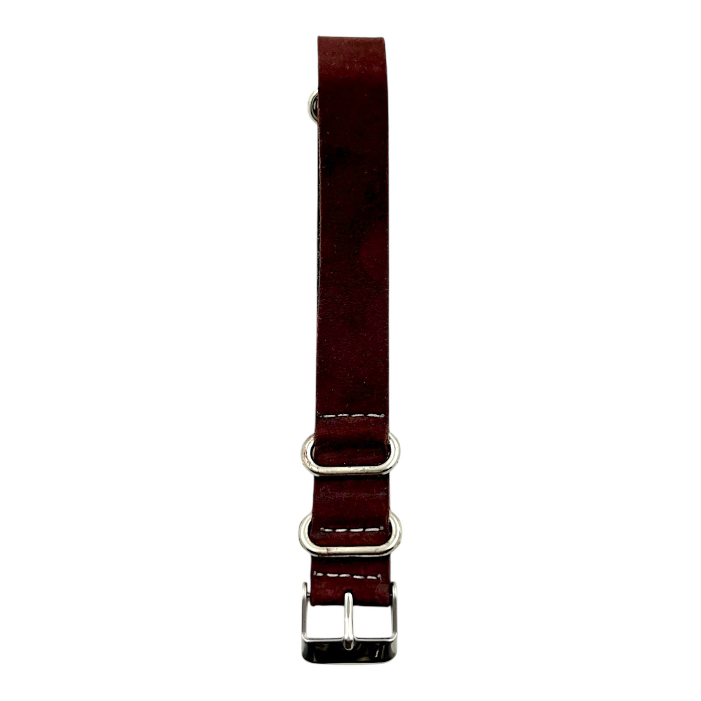 [18 mm] Suede Nato Strap - Maroon