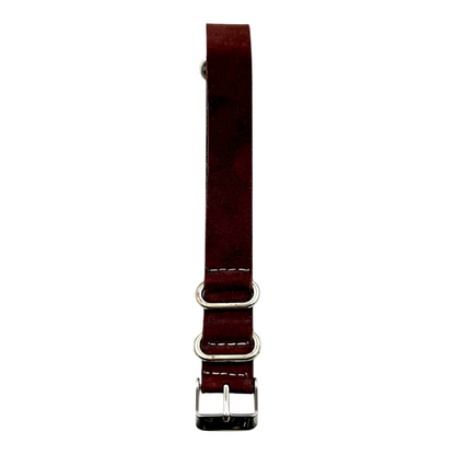[18 mm] Suede Nato Strap - Maroon