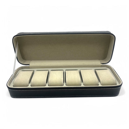 [6 Slot] Zip Watch Box / Organiser - Premium