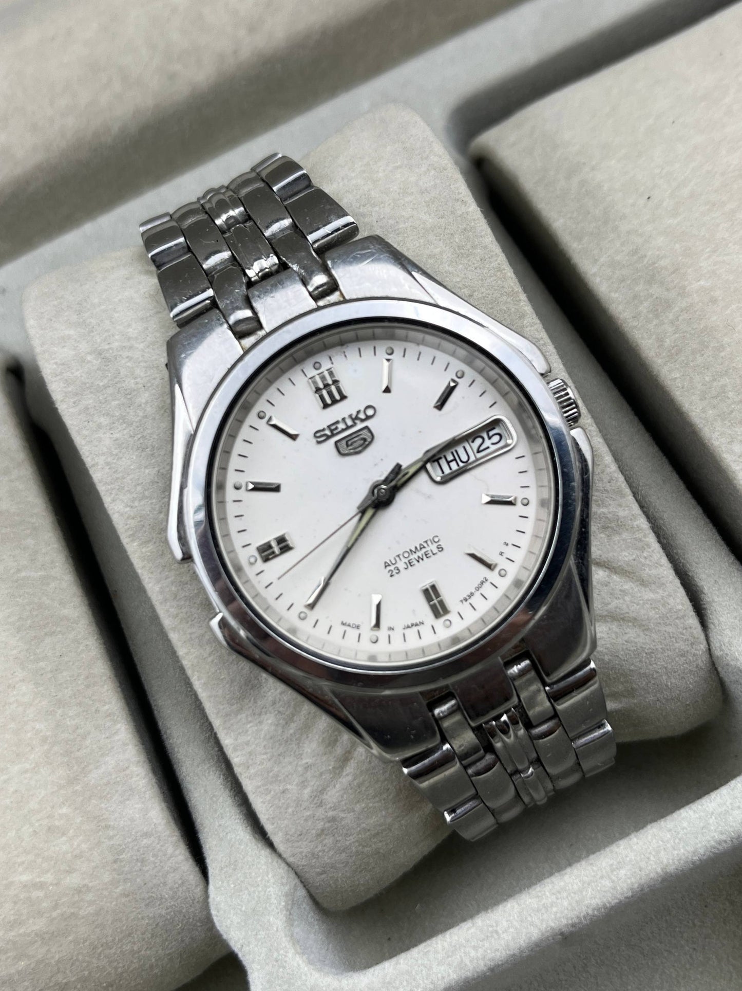 Vintage Seiko 5 White TBC