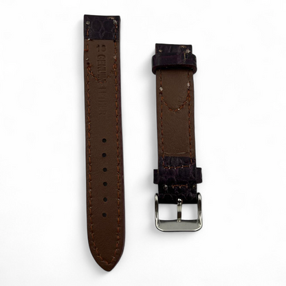 [18 mm] Vintage Style Half Padded - Brown + White thread