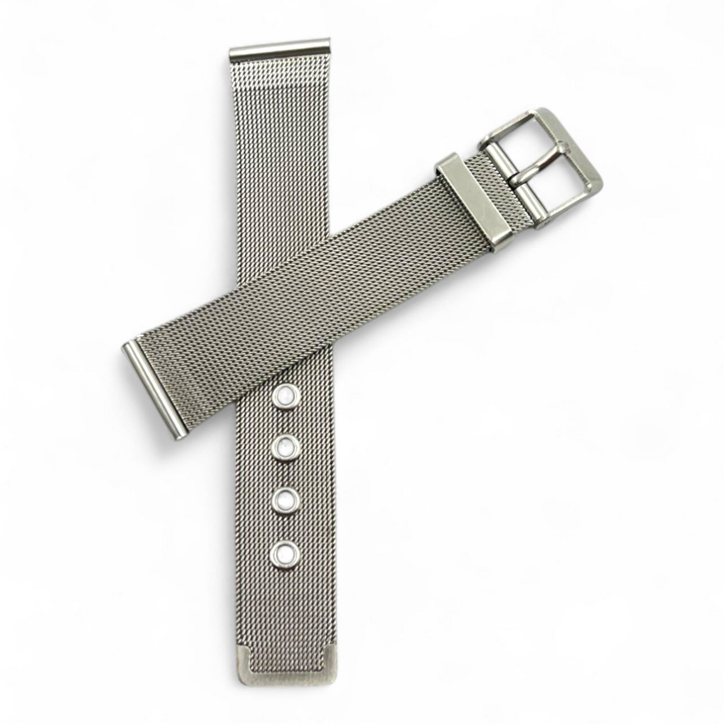 [18mm] Mesh Bracelet  Chain - Silver Stainless Steel (AVERAGE QUALITY)