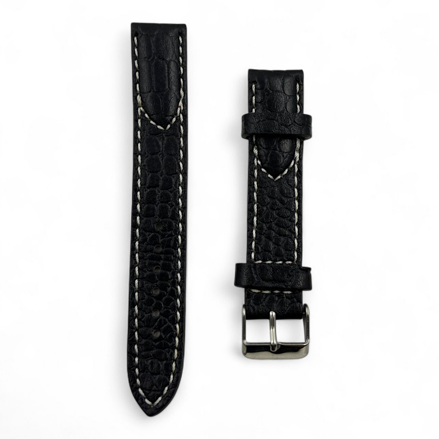 [18 mm] Vintage Style Half Padded - Black