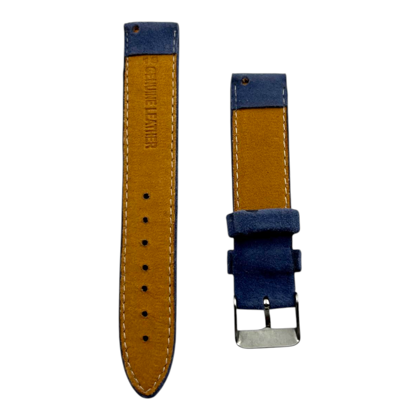 [18 mm] Suede Strap - Blue