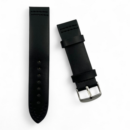 [20 mm] Vintage Anti Allergic Leather - Black