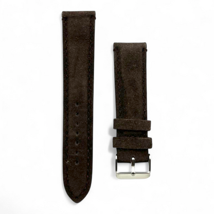 [22 mm] Suede Strap - Dark Brown