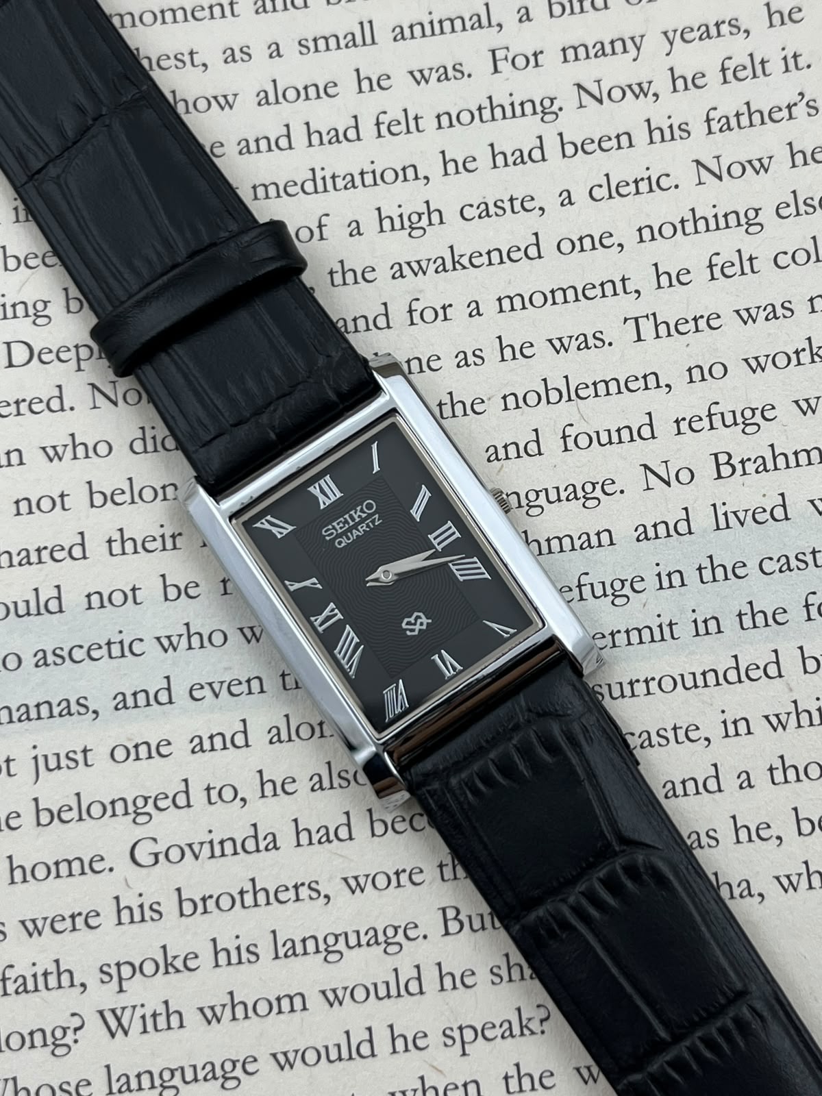 SEIKO TANK - Black S  (Quartz - Mod)