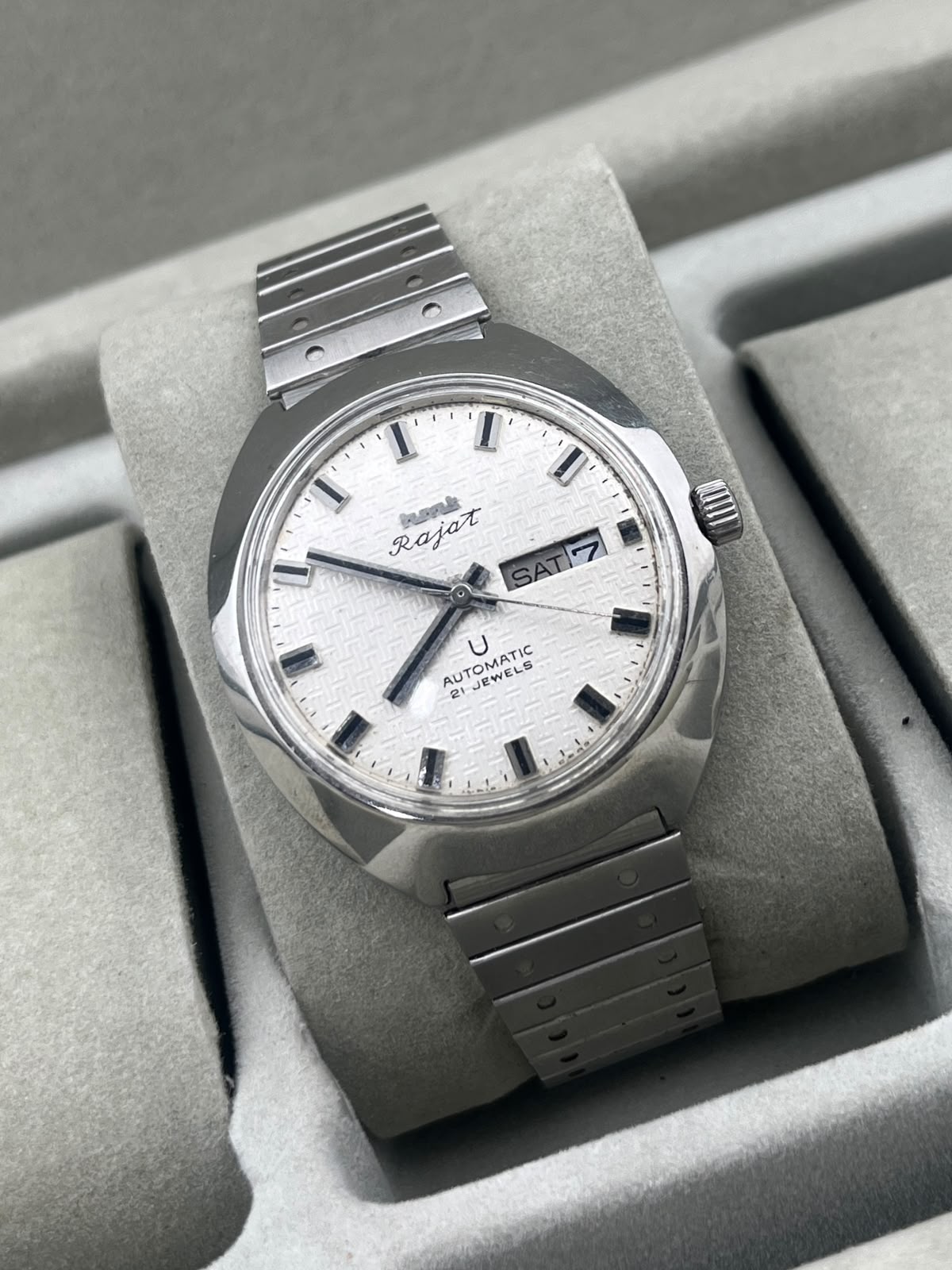 Hmt Rajat Pattern Dial Automatic Nos Condition