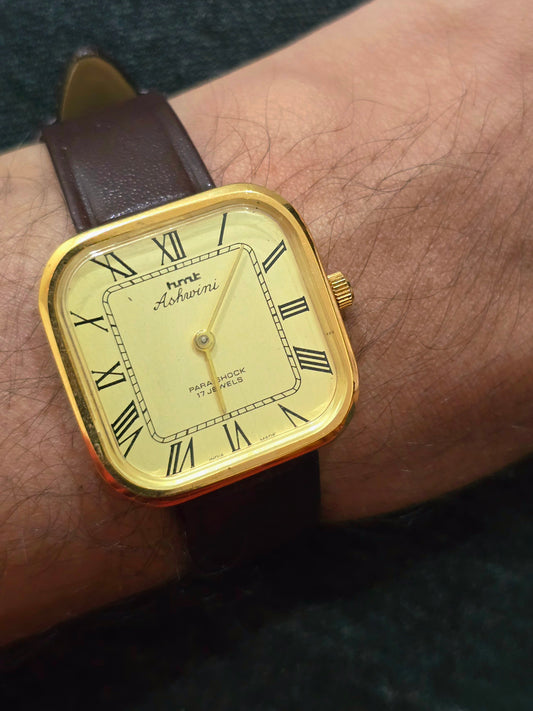 HMT Ashwini Square (Mechanical Hand-Winding Watch)