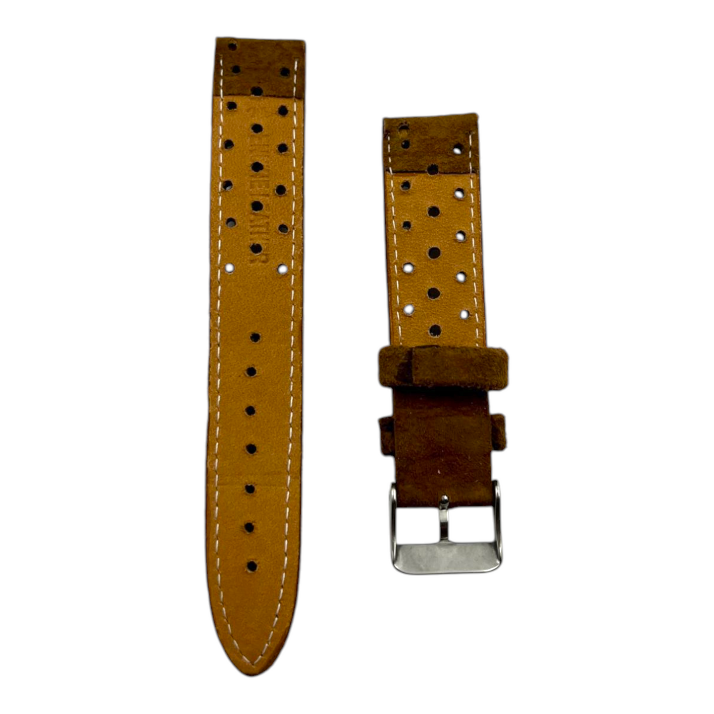[18 mm] Suede Rally Strap - Light Brown