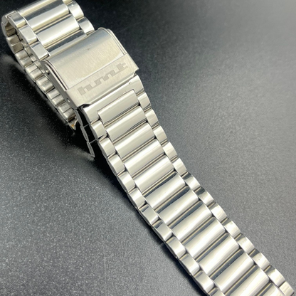 [18mm] Oyster Bracelet - Silver Stainless Steel (HMT)