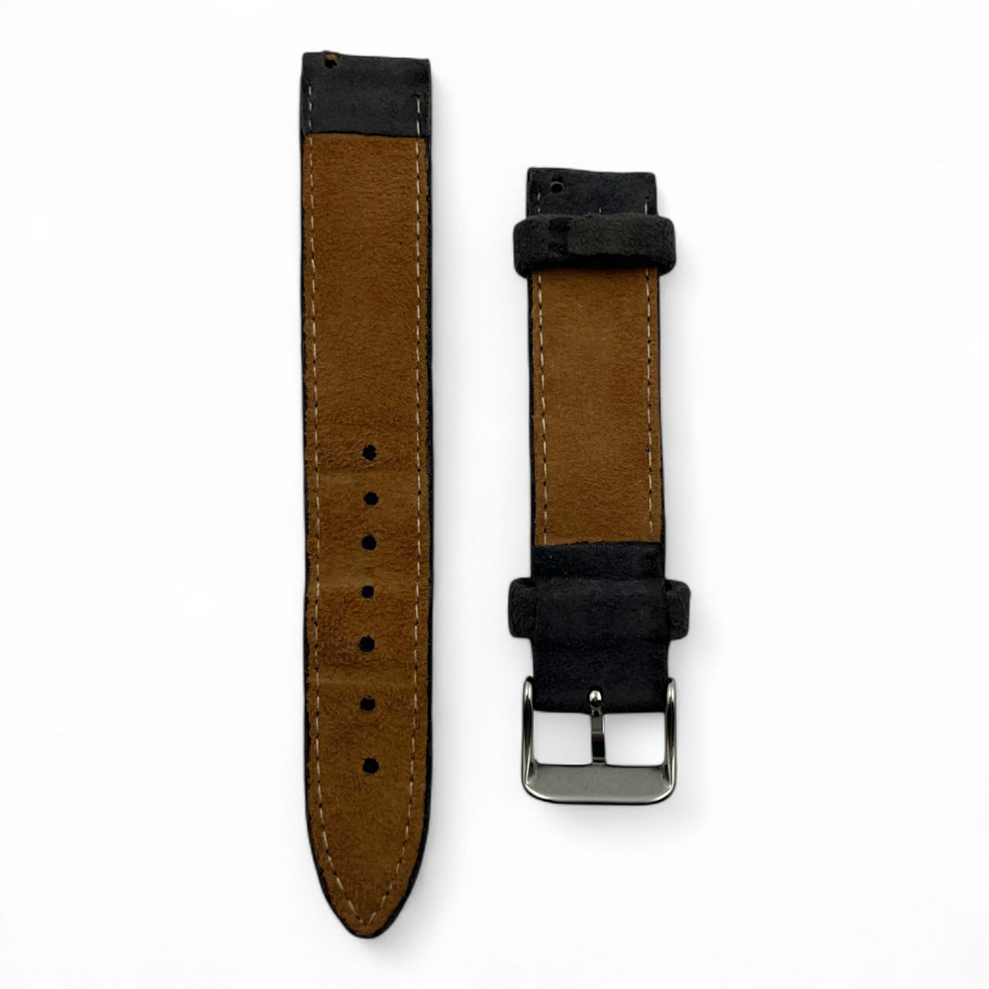 [18 mm] Suede Strap - Full Grey