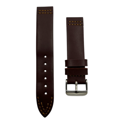 [20 mm] Vintage Anti Allergic Leather - Dark Brown