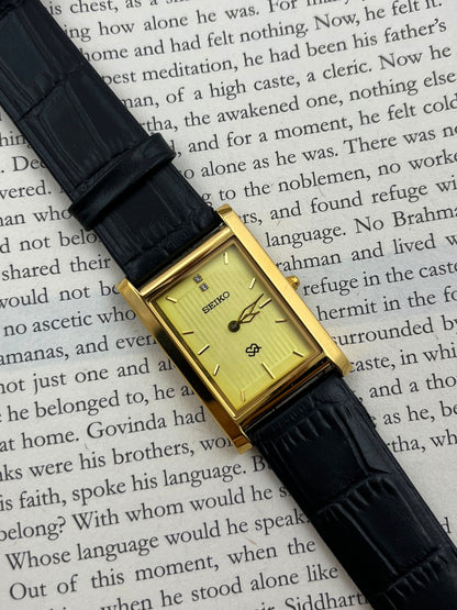 SEIKO TANK - Yellow G  (Quartz - Mod)