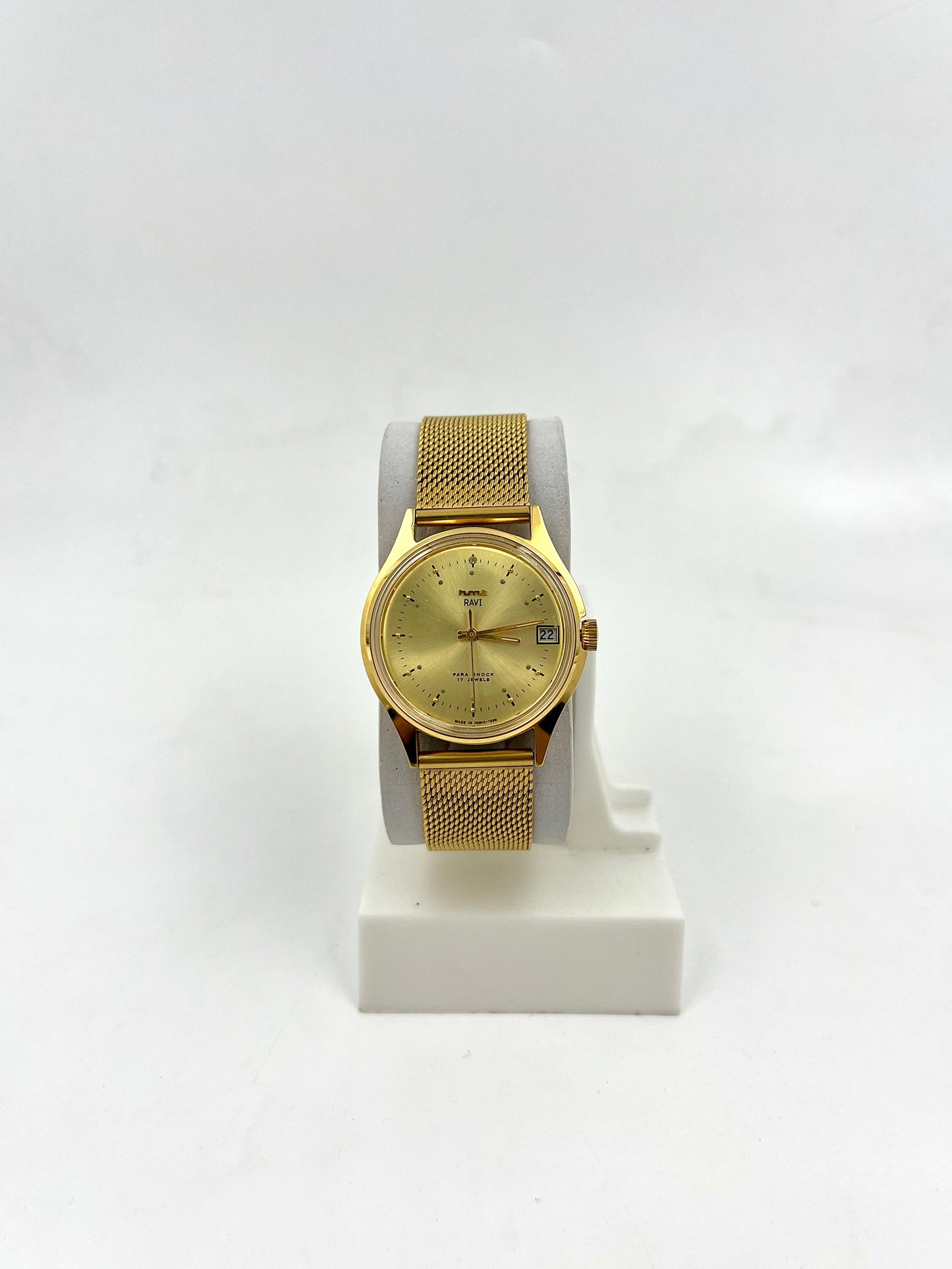 Vintage HMT Ravi (NOS) Mechanical Hand-Winding Watch with Date Window