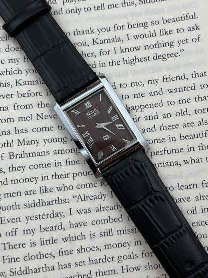 SEIKO TANK - Brown S  (Quartz - Mod)