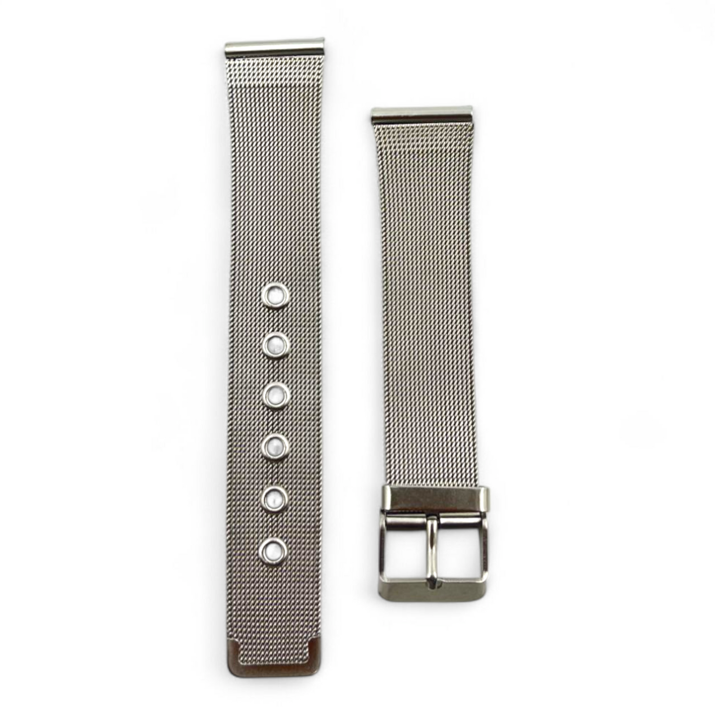 [18mm] Mesh Bracelet  Chain - Silver Stainless Steel (AVERAGE QUALITY)