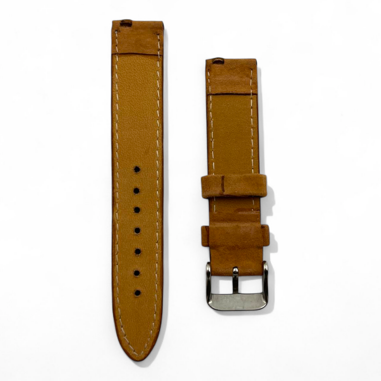 [18 mm] Suede Strap - Tanned Brown