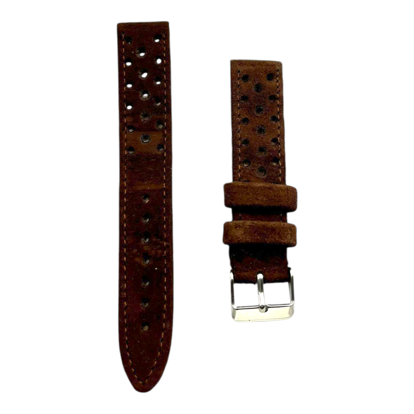 [18 mm] Suede Rally Strap - Brown