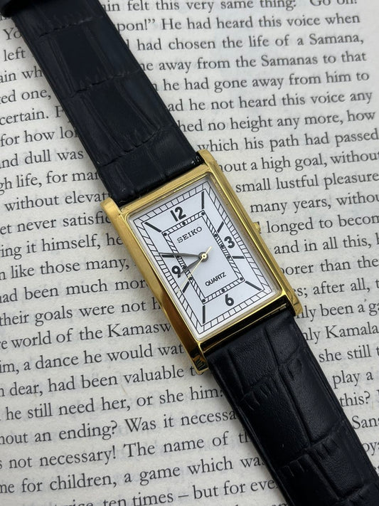 SEIKO TANK - White  (Quartz - Mod)