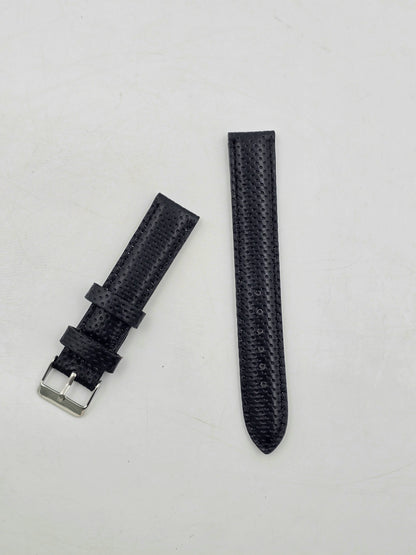 [22 mm] Dotted Leather - Shadow Black