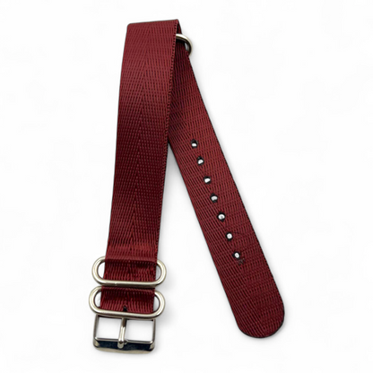 [20 mm] Nato Strap - Silky Maroon