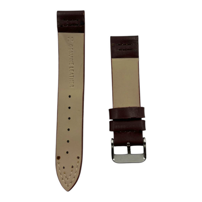 [20 mm] Vintage Anti Allergic Leather - Dark Brown