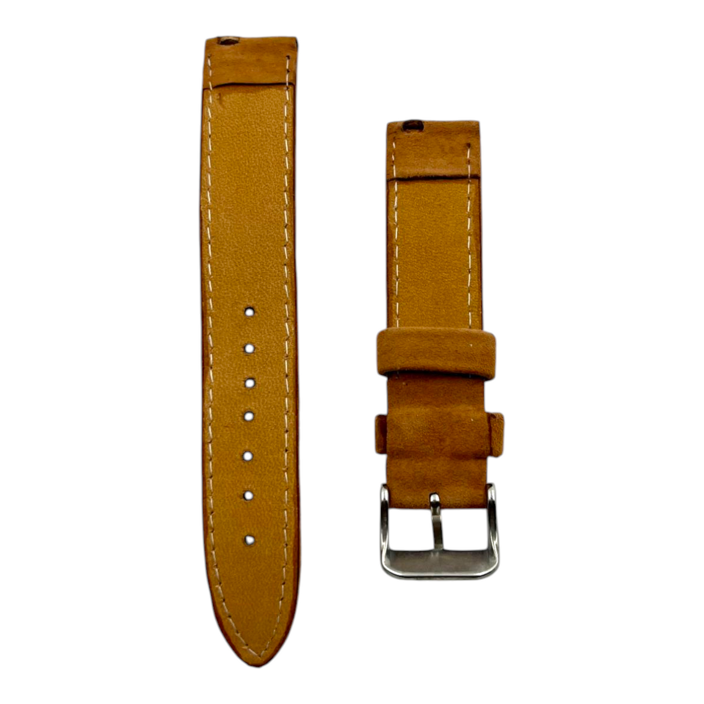 [18 mm] Suede Strap - Light brown