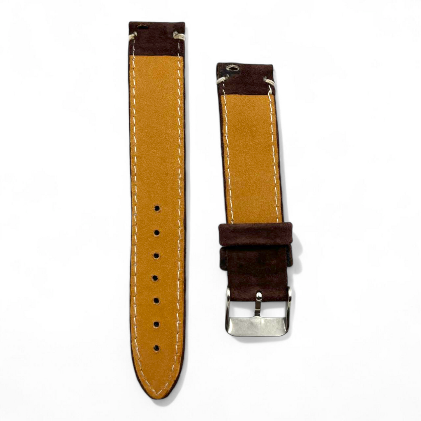 [18 mm] Suede Strap - Maroon