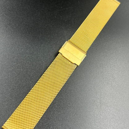 [18mm] Mesh Bracelet Chain - Golden Stainless Steel