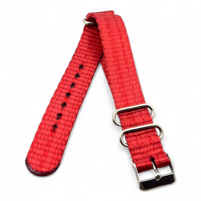 [20 mm] Nato Strap - Glazing Red