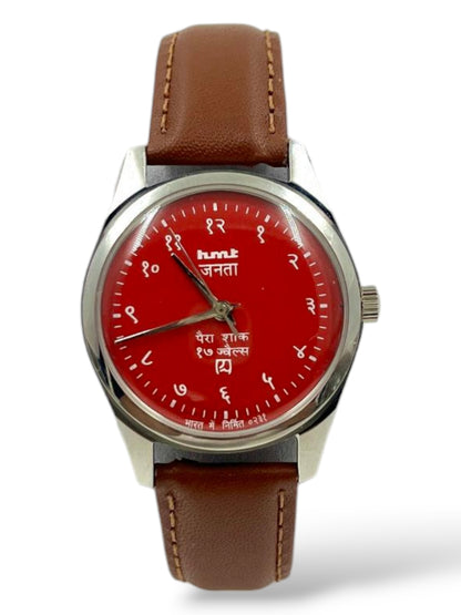 Janata Devanagri - Red (Mechanical Hand Winding)