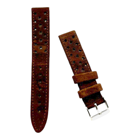 [18 mm] Suede Rally Strap - Brown