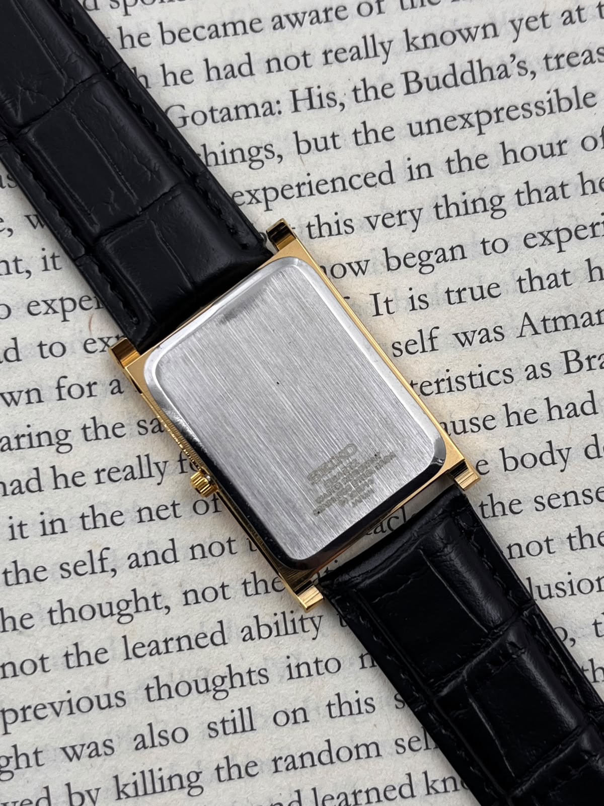 SEIKO TANK - White Gold  (Quartz - Mod)