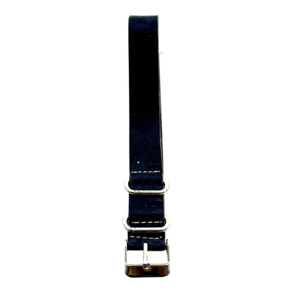 [18 mm] Suede Nato Strap - Dark Blue