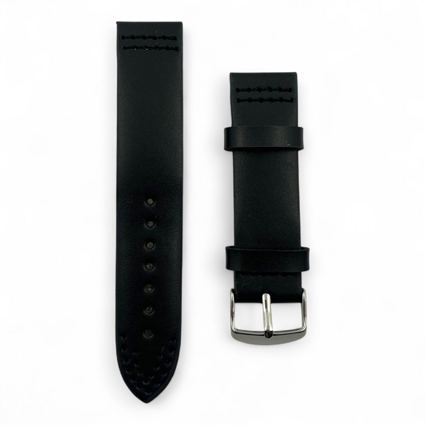 [20 mm] Vintage Anti Allergic Leather - Black