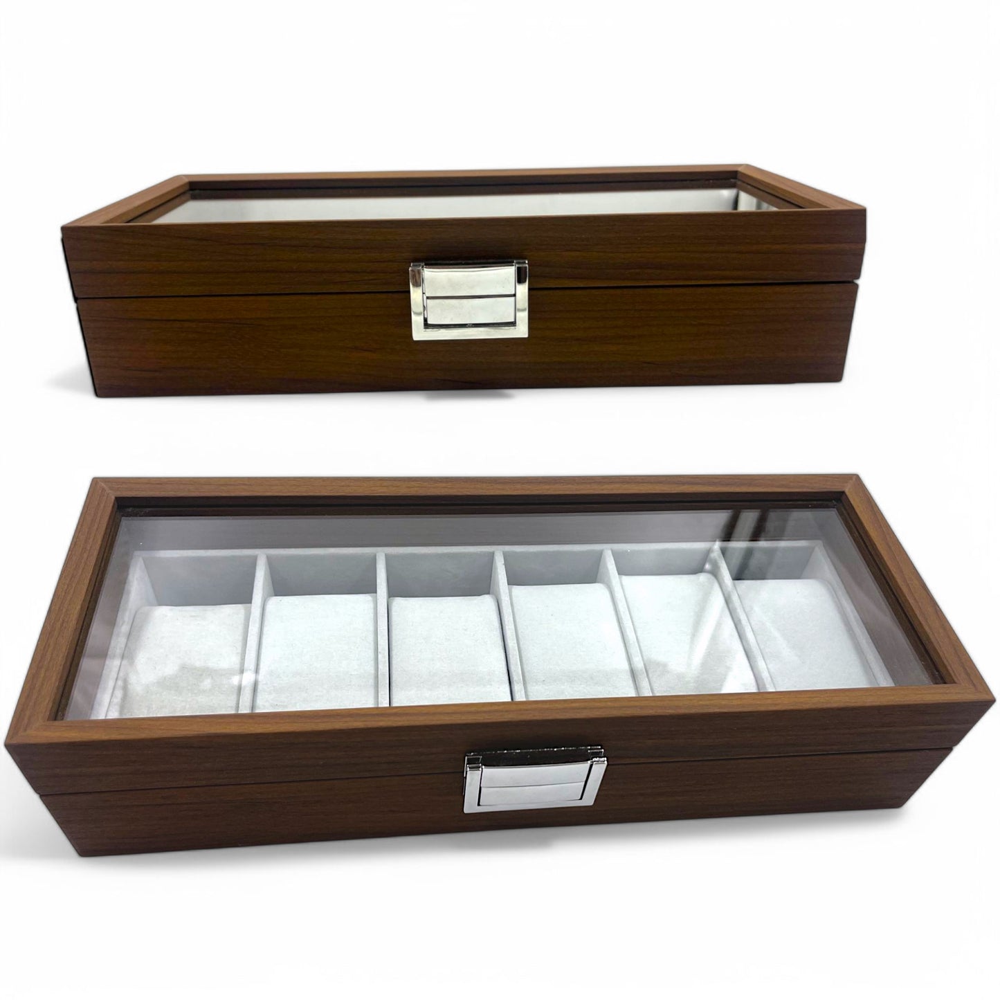 [6 Slot] Wooden Watch Box / Organiser - Premium