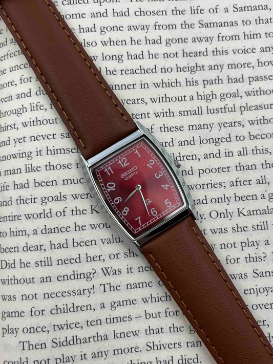 SEIKO TANK - Red (Quartz - Mod)