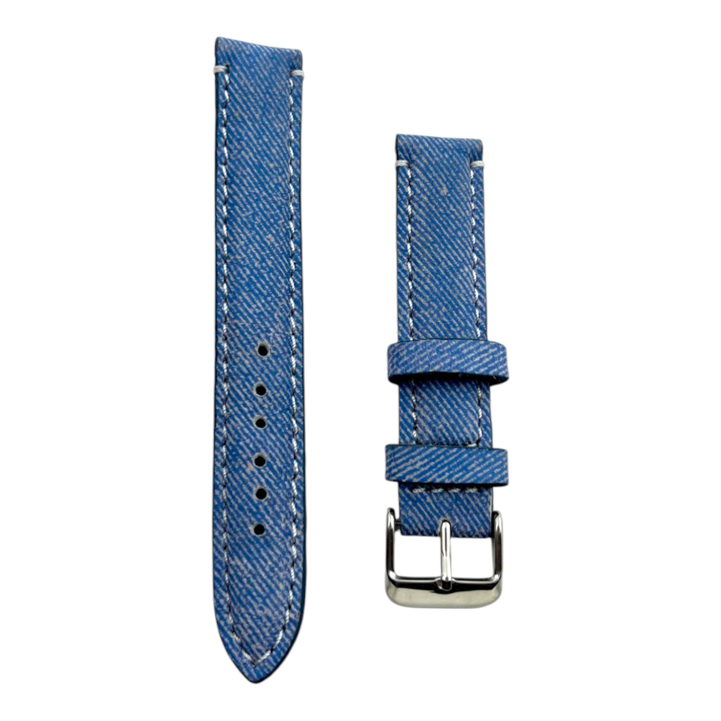 [18 mm] Suede Strap - Denim Print