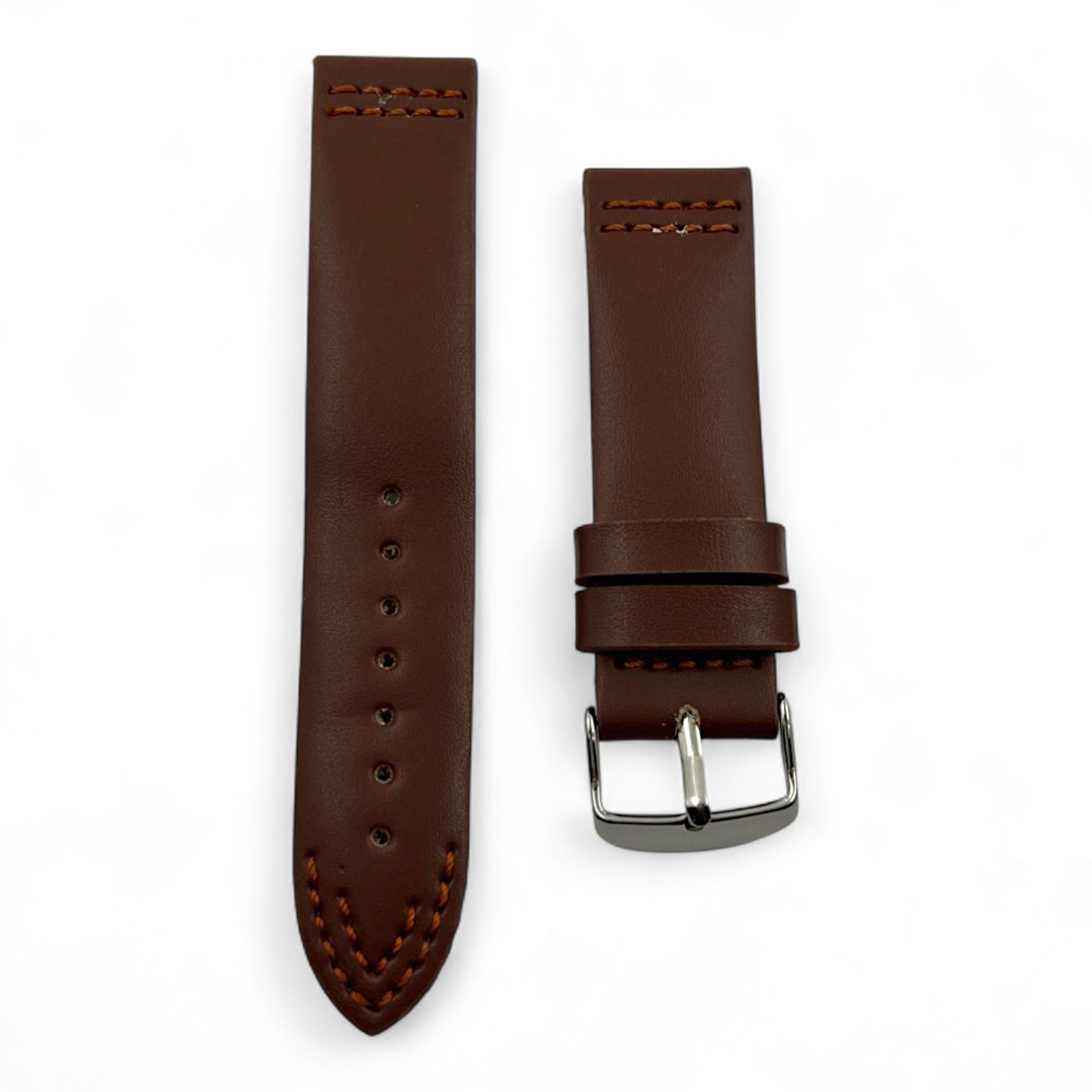 [20 mm] Vintage Anti Allergic Leather - Brown