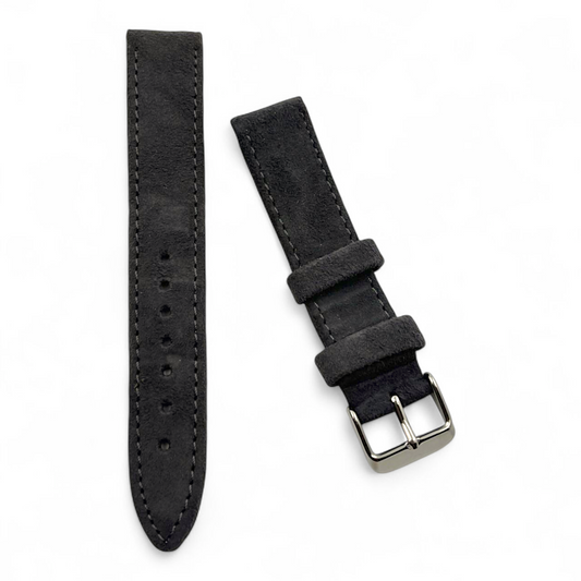 [18 mm] Suede Strap - Full Grey