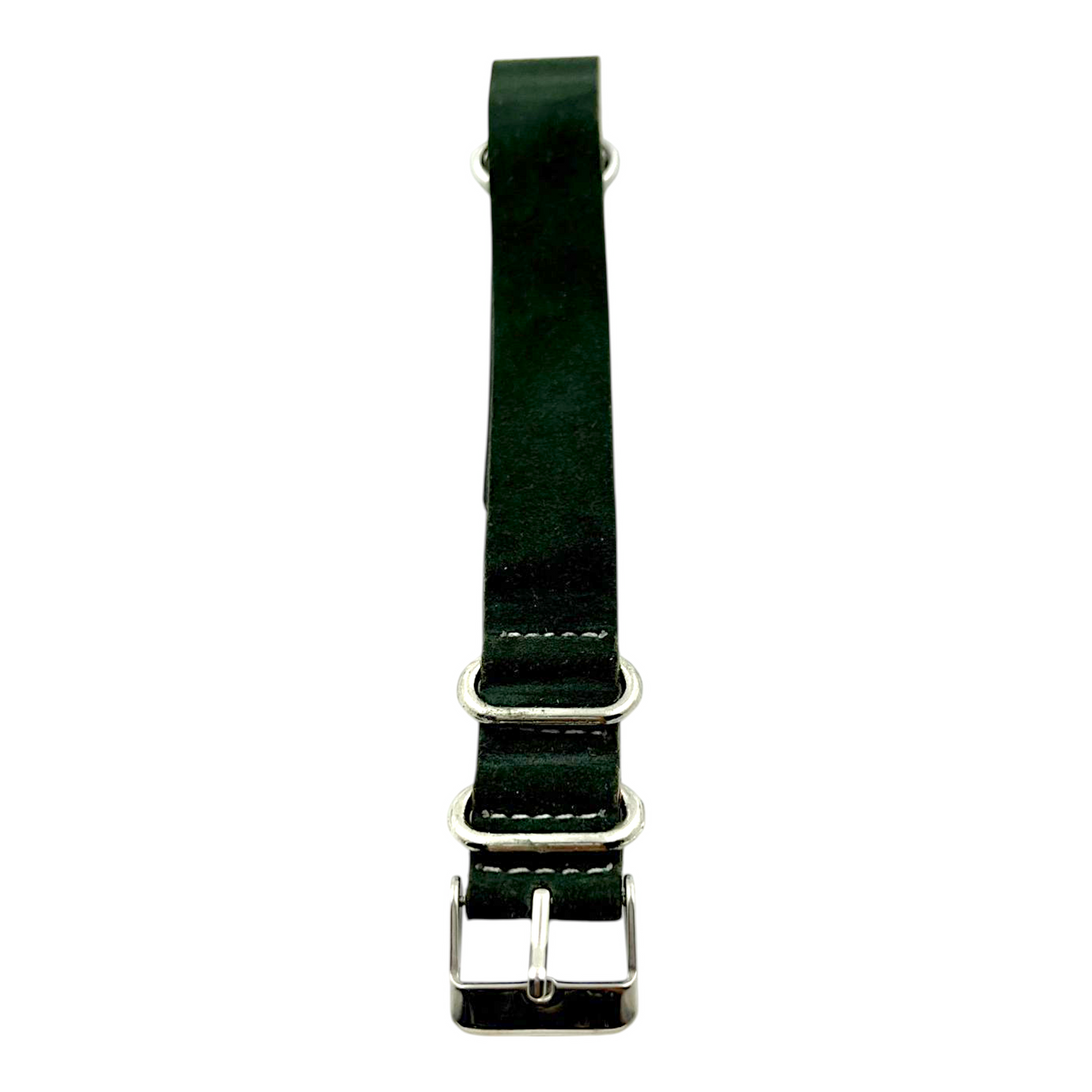 [18 mm] Suede Nato Strap - Green